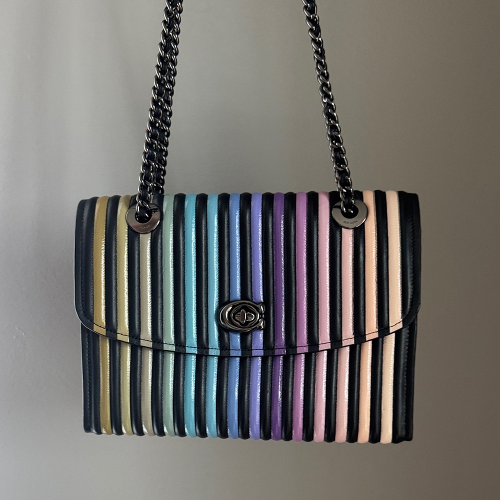 Coach Limited Edition Rainbow Ombre Parker Shoulder Bag